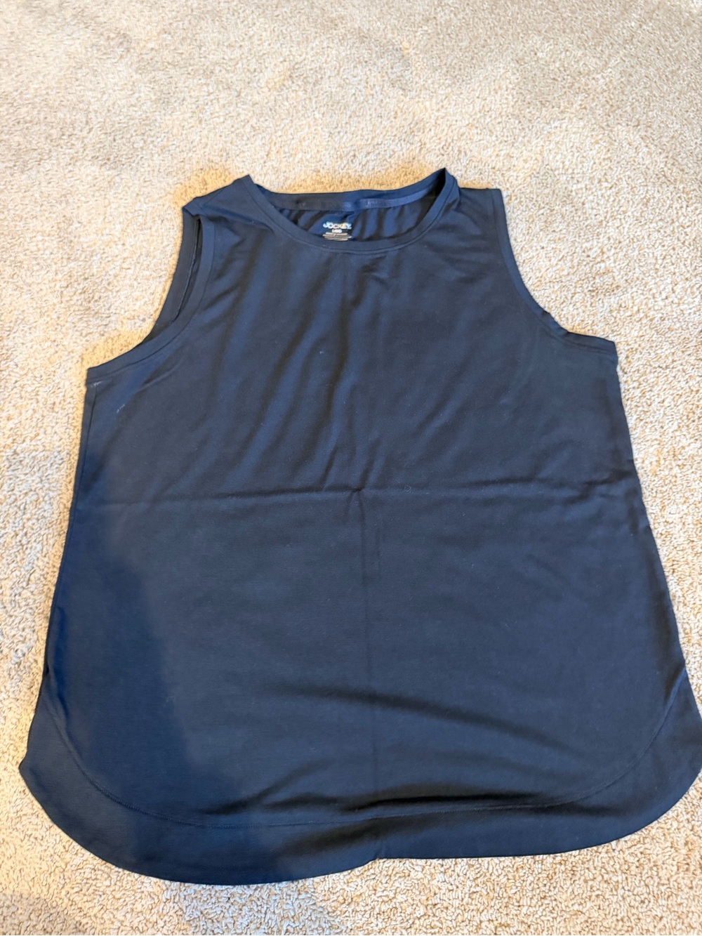 Jockey Black Crewneck Sleeveless Tank Top